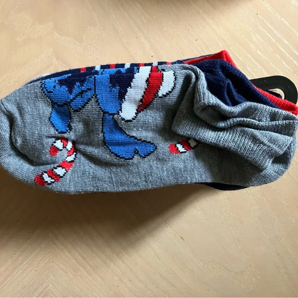 DISNEY Lilo and Stitch and Scrump Christmas Socks - 9 Pair Variety Pack NWT